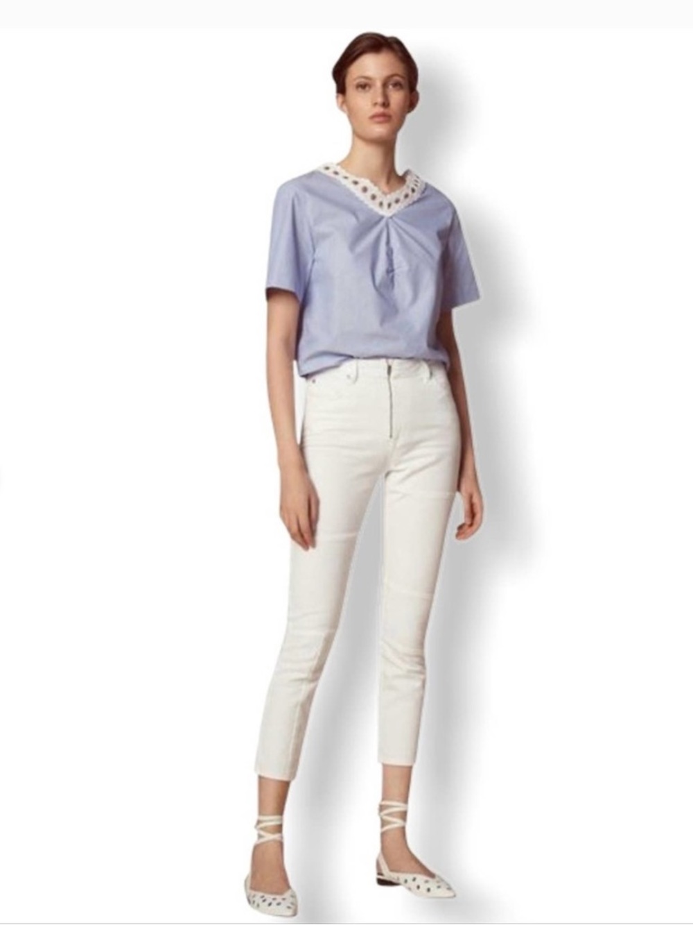 Sandro Paris- Juliette Front Zip Denim